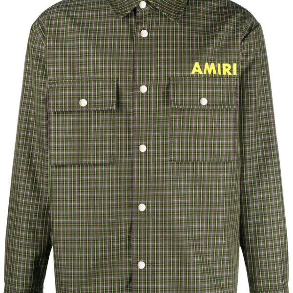 Amiri logo-print shirt jacket