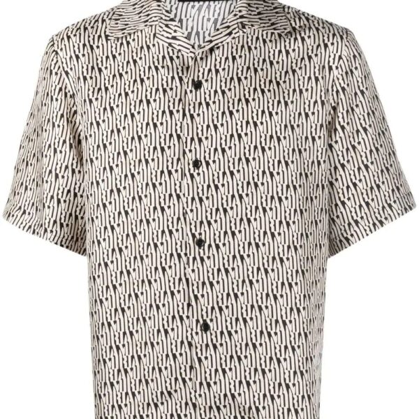 Amiri silk graphic-print shirt
