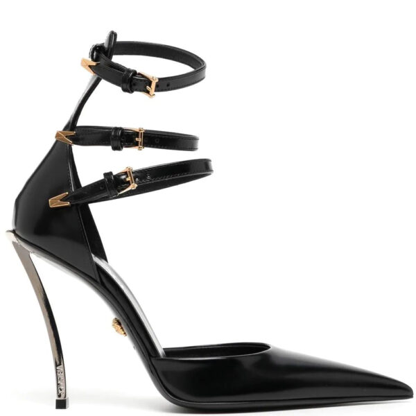 Versace 120mm pointed-toe leather sandals