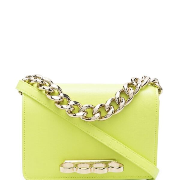 Alexander McQueen Four Ring Chain mini shoulder bag