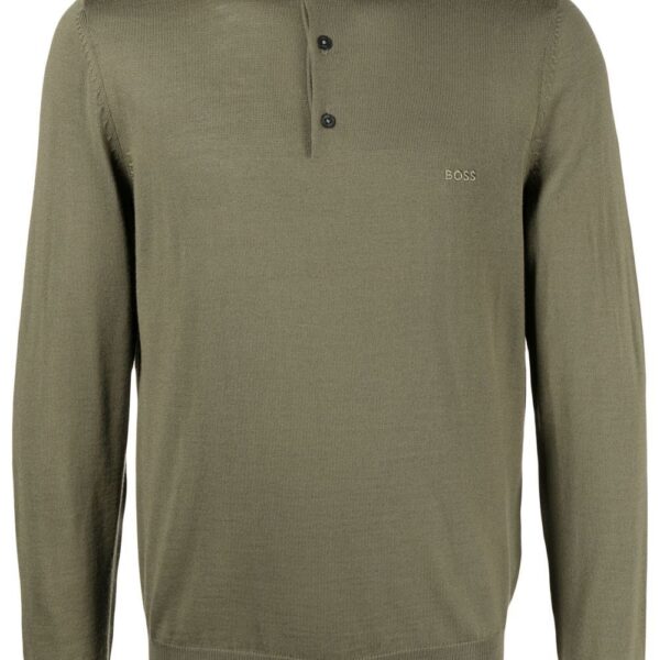 BOSS  virgin wool polo shirt