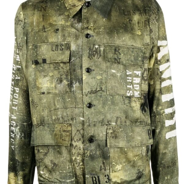 Amiri Army Stencil M-65 shirt