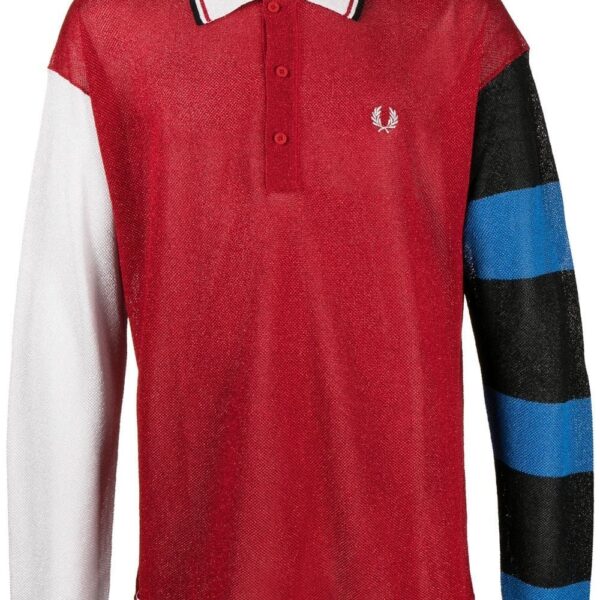 Fred Perry  x Charles Jeffery Loverboy Glitter Knitted Rugby Shirt