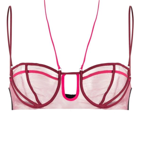 Nensi Dojaka  panelled half-cup bra