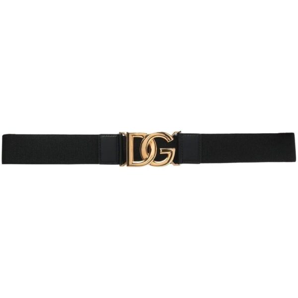 Dolce & Gabbana  logo-plaque elasticated belt