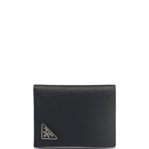 Prada logo-plaque Saffiano leather wallet