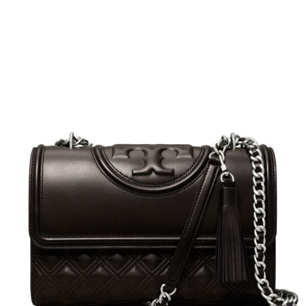 Tory Burch logo embossed shoulder bag