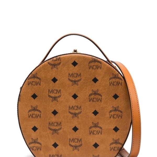 MCM  mini Visetos Hat Box bag