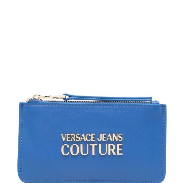 Versace Jeans Couture  logo print zip-up wallet