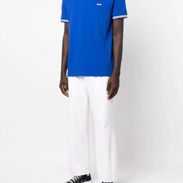 BOSS  embroidered-logo polo shirt