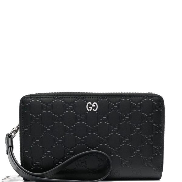 Gucci  GG logo-embossed zip-around wallet