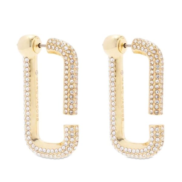 Marc Jacobs  pave hoop earrings