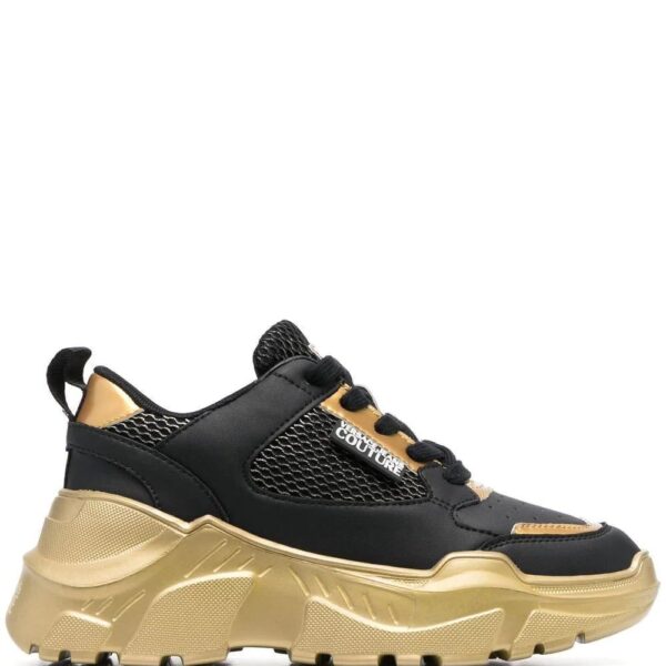 Versace lo-top leather sneakers