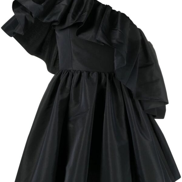 Alexander McQueen  ruffle-shoulder mini dress