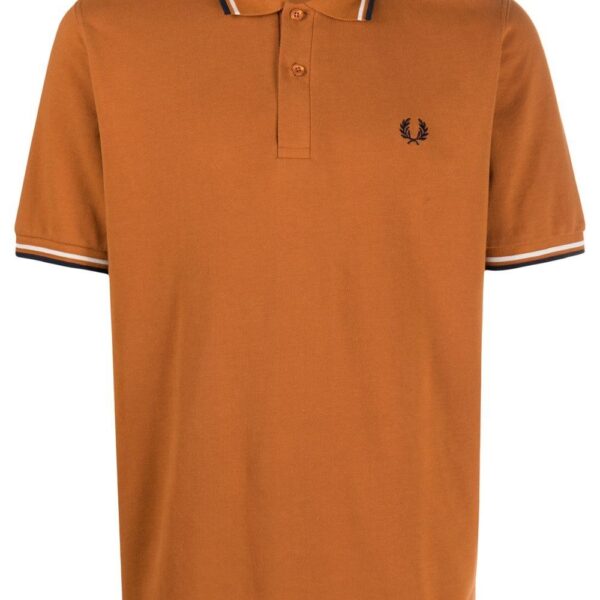 Fred Perry embroidered-logo short-sleeved polo shirt