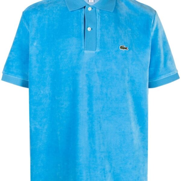 Lacoste velour polo shirt