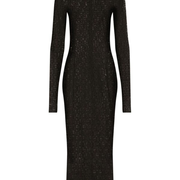 Dolce & Gabbana  mesh monogram-knit dress