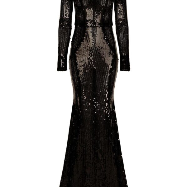 Dolce & Gabbana corset-detail sequinned gown