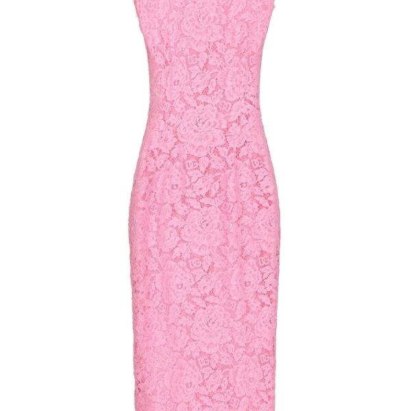 Dolce & Gabbana  floral-lace midi dress