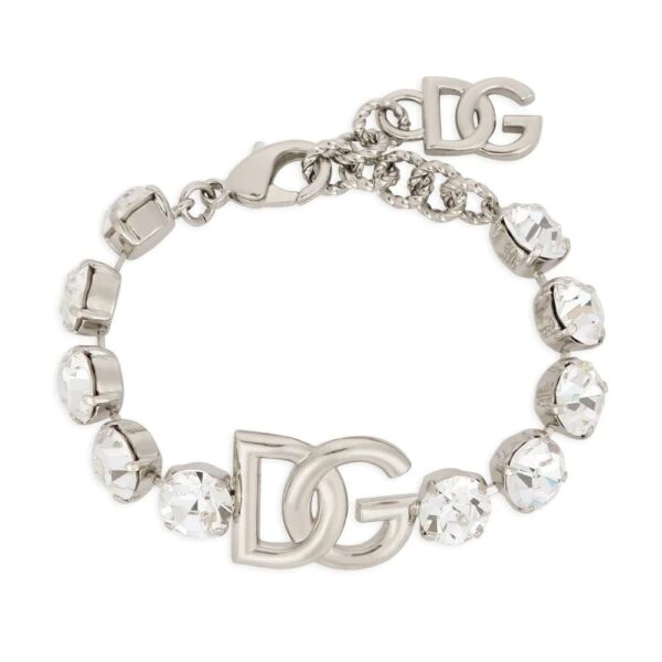 Dolce & Gabbana  KIM DOLCE&GABBANA logo crystal-embellished bracelet