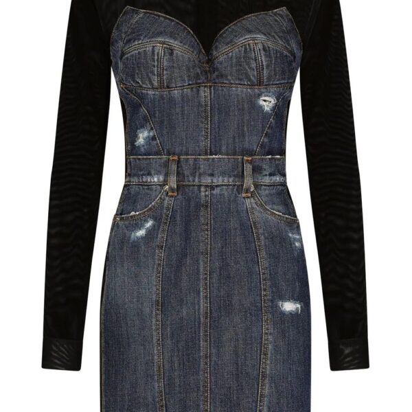 Dolce & Gabbana  long-sleeve denim minidress