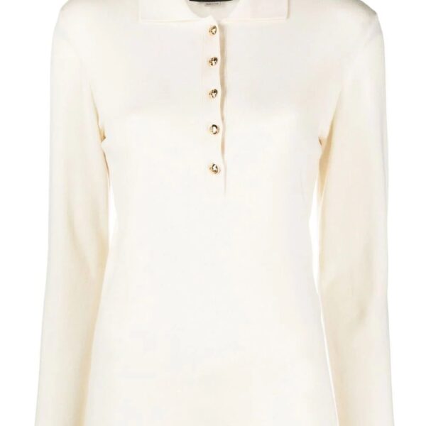 Gucci  rib-stitch cashmere polo jumper