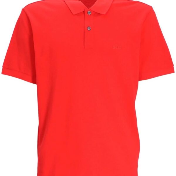 BOSS  logo-embroidered cotton polo shirt