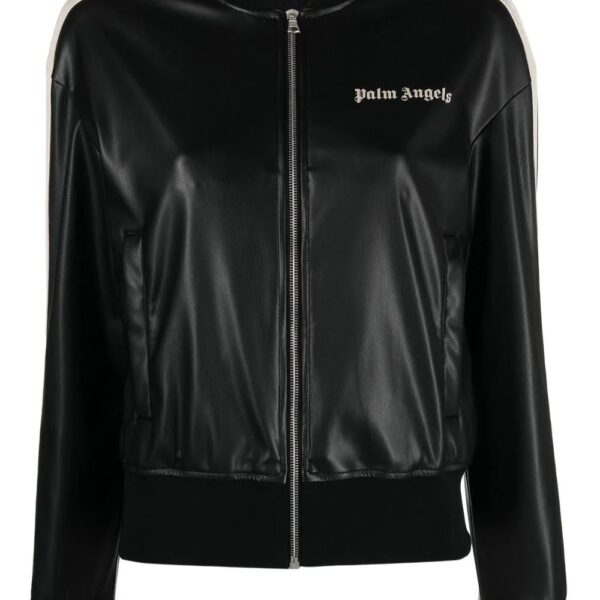 Palm Angels  faux-leather bomber jacket