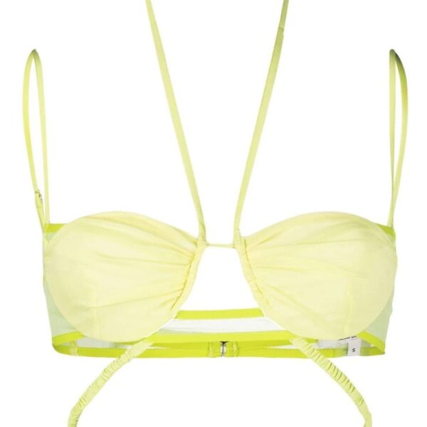 Nensi Dojaka  double-strap halterneck bra