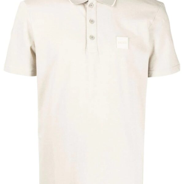 BOSS  logo-patch polo shirt