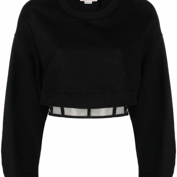 Alexander McQueen  layered cropped sweatshirt