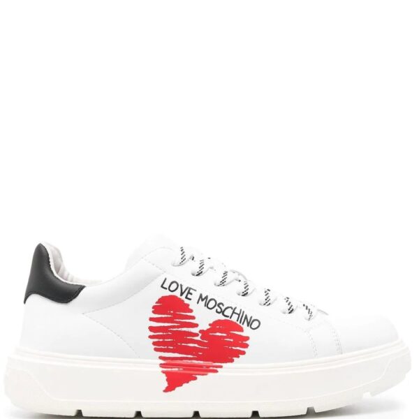Love Moschino  heart-print platform sneakers