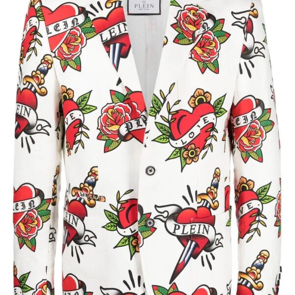 Philipp Plein  logo-print blazer
