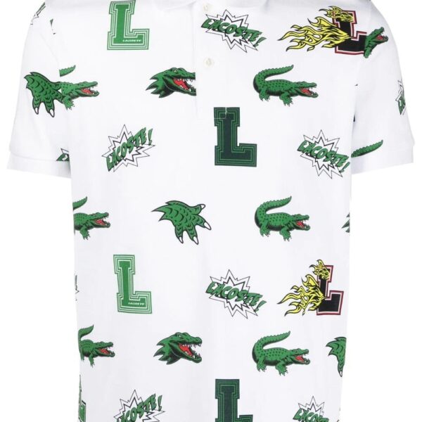 Lacoste all-over logo polo shirt