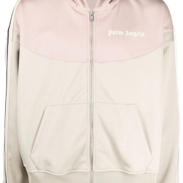 Palm Angels  panelled hooded track jacket