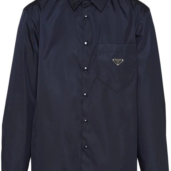 Prada  logo plaque shirt