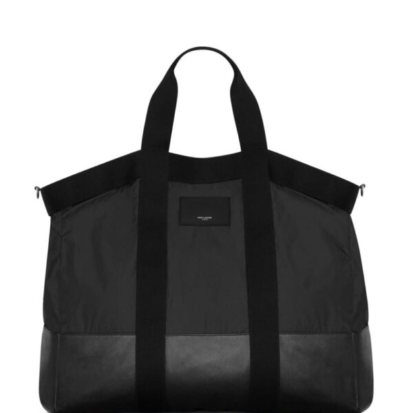 Saint Laurent City logo-patch tote bag
