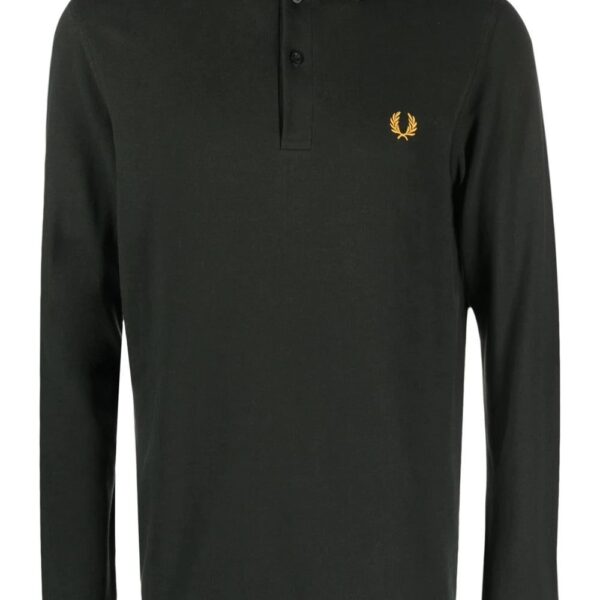 Fred Perry  crest-motif polo shirt