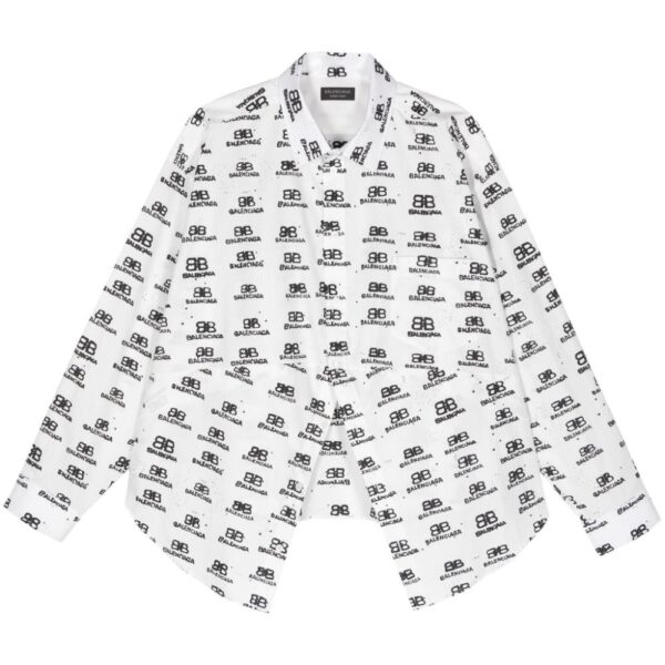 Balenciaga  logo-print shirt