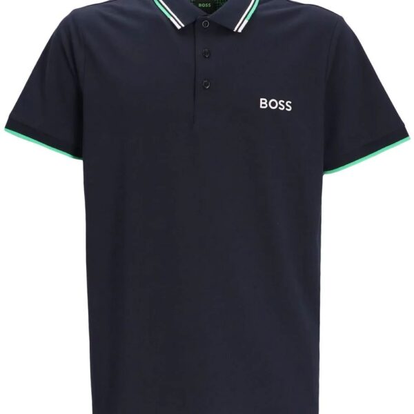 BOSS  embroidered-logo polo shirt