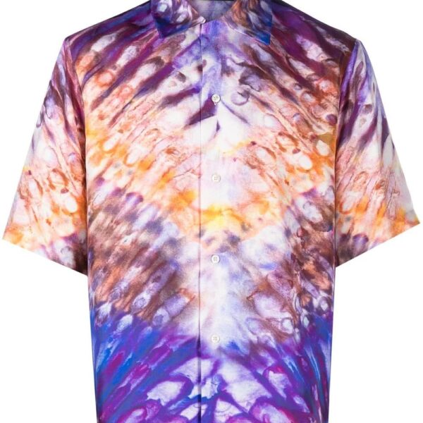 AMIRI  tie-dye print silk shirt