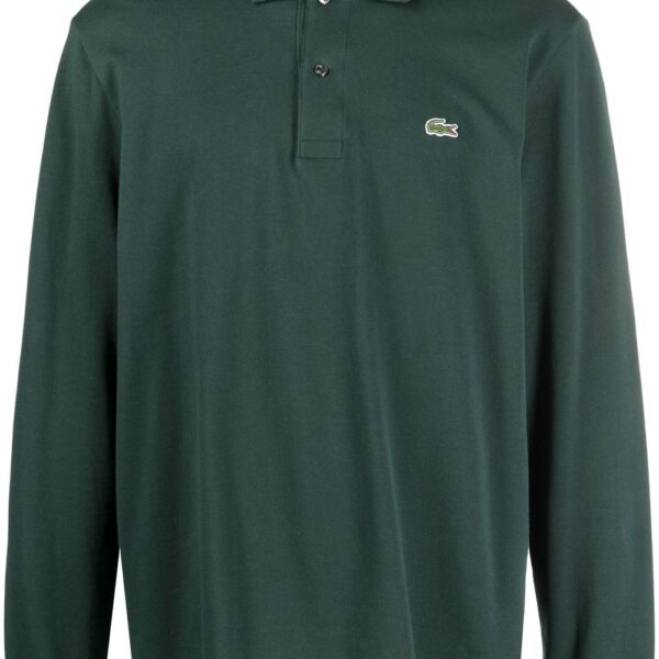 Lacoste  embroidered-logo long-sleeve polo shirt