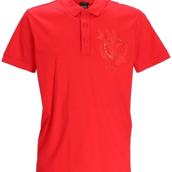 BOSS  Looney Tunes embroidery polo shirt
