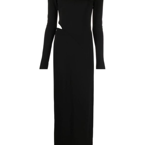 Givenchy  asymmetric-neck side-slit dress