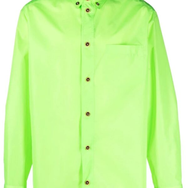 Versace  patch pocket custom-button fastening shirt.