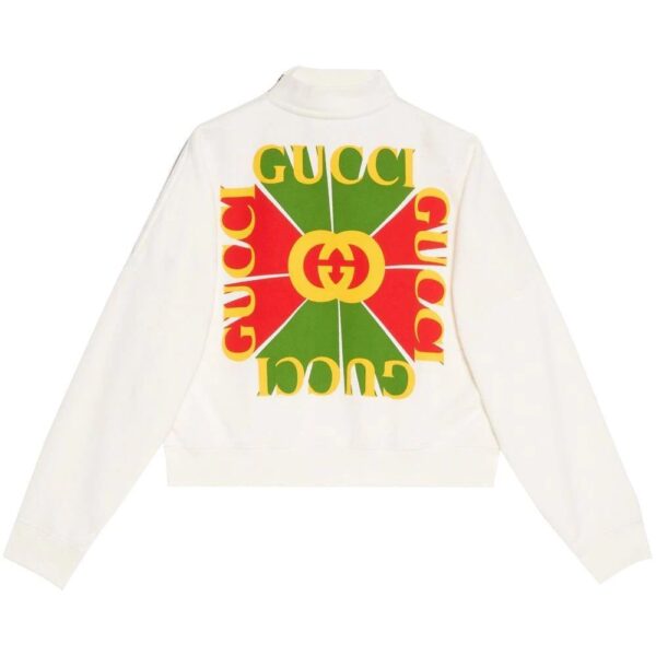 Gucci  logo-print high-neck sweatshirt