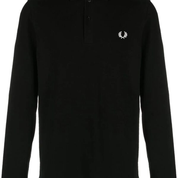 Fred Perry  crest-motif polo shirt