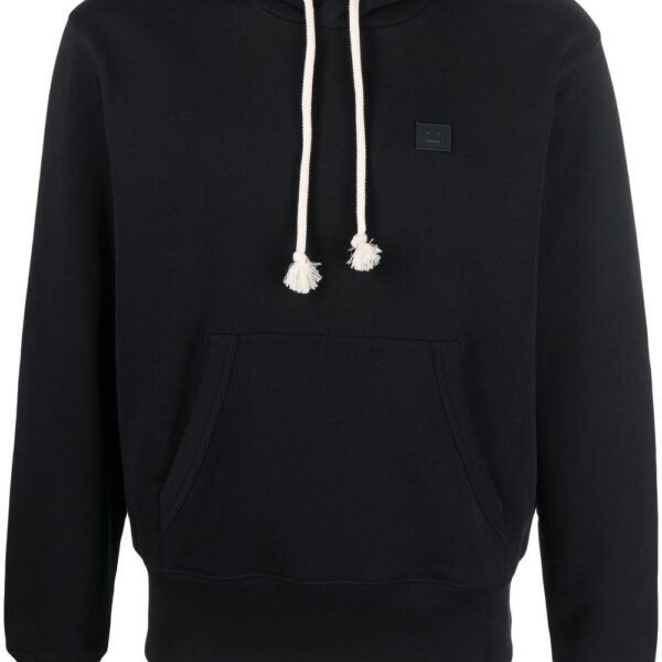 Acne Studios chest logo-patch detail hoodie