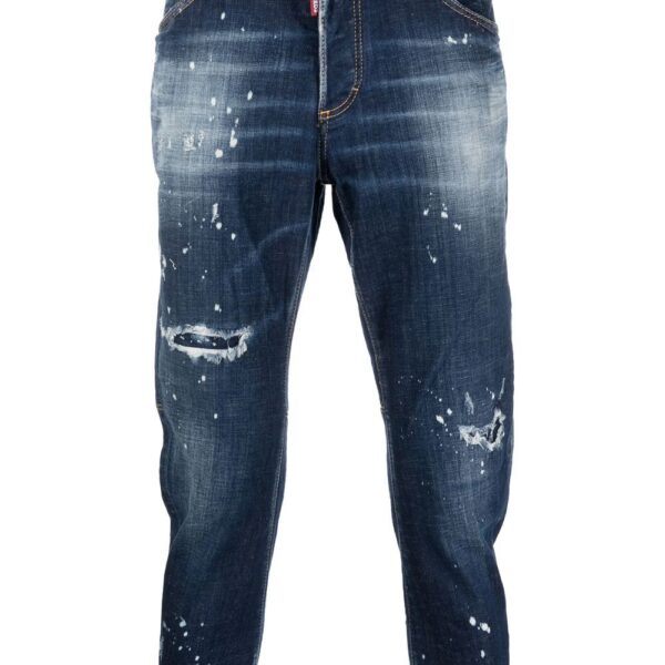 Dsquared2  cropped ripped jeans