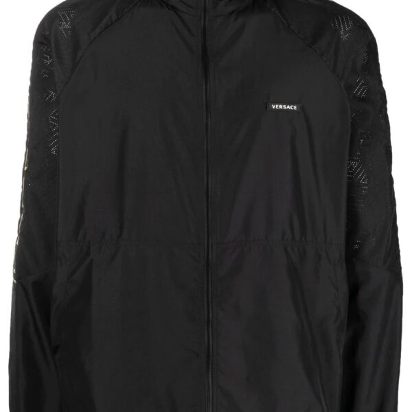 Versace  La Greca print hooded jacket